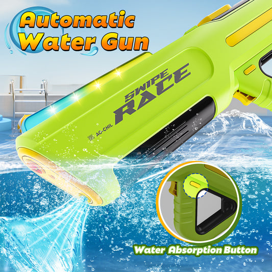 JoyStone Electric Water Blaster with Colorful Light, Automatic Manual Suction 2-in-1 Water Blaster for Adult Kids, Squirt Blasters 20 Ft Range, Pool Beach Outdoor Party Toys