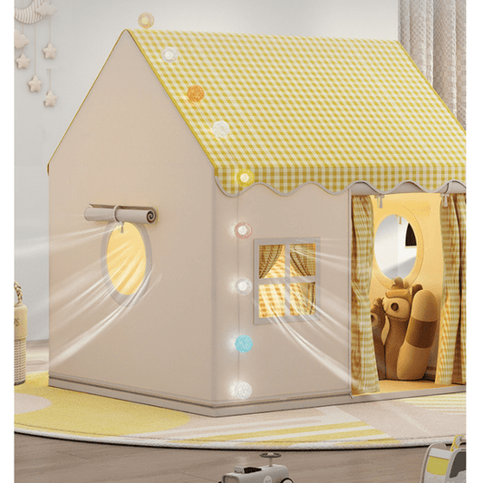 JoyStone Kids Play Tent, Toddler Tent with Star Light, Bunting Flag, Large Kids Playhouse for Indoor Outdoor, Toy Gift for Boys Girls, 51" x 47"x39"