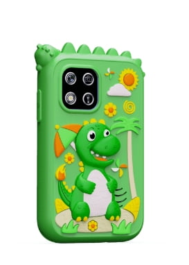 JoyStone Kids Dinosaur Smart Phone, 2.8" Touchscreen Toddler Learning Play Toy Phone with Dual Camera, Game, Music Player, Learning Toy Christmas Birthday Gifts for 3-9 Year Old Kids, Green