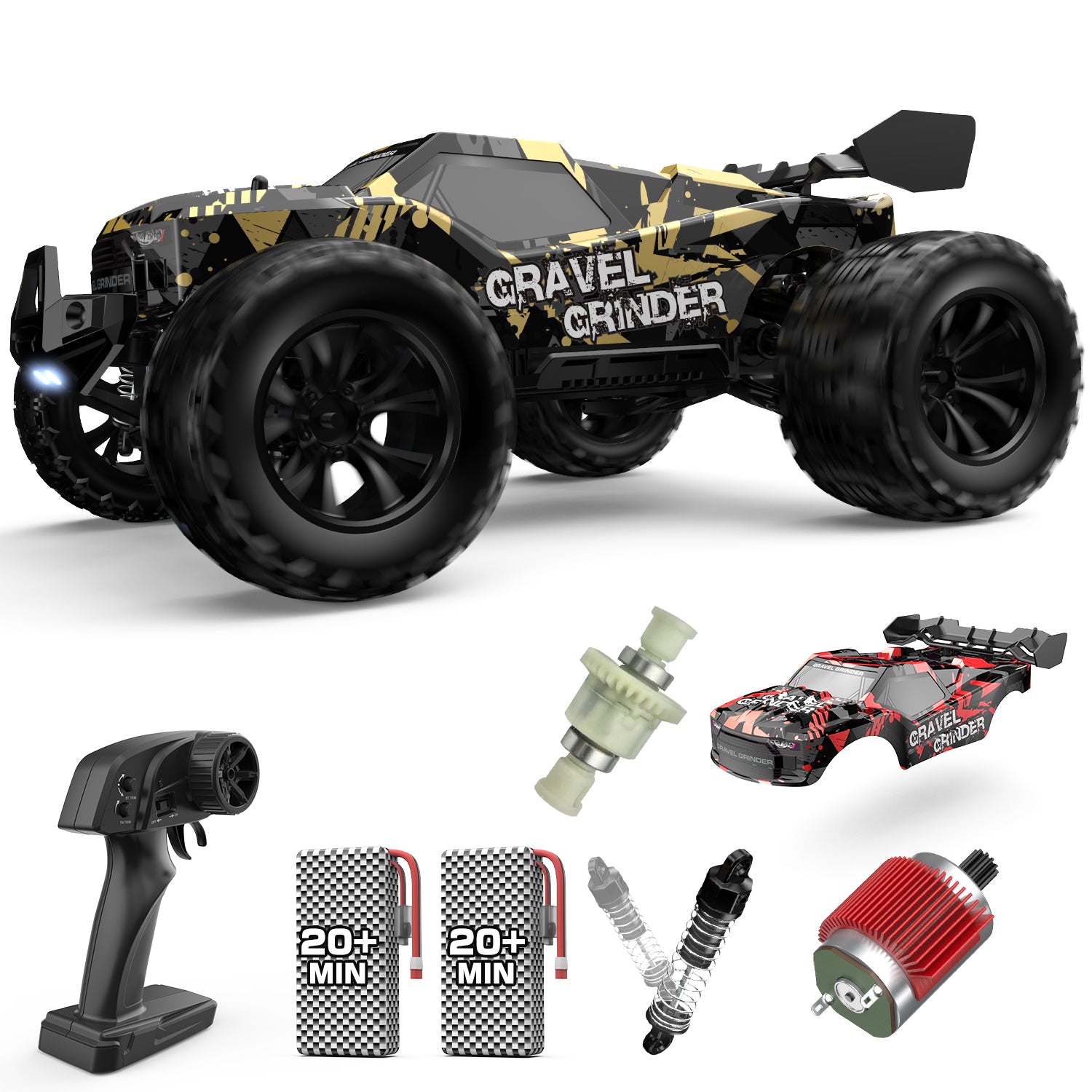 RC Car 1/16 High Speed Remote Control Car 4WD off Road RC Truck Vehicle 30+ MPH for Adults Gifts for Kids Play Outdoor 2 Batteries