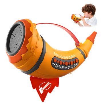 WeFone Animal Caller Toy for Kids, 30 Realistic Sound Effects, 5-Level Breath Control Light Response, 2 Replaceable Mouthpieces Interactive Animal Sound Blowing Toy for Learning & Sensory Play