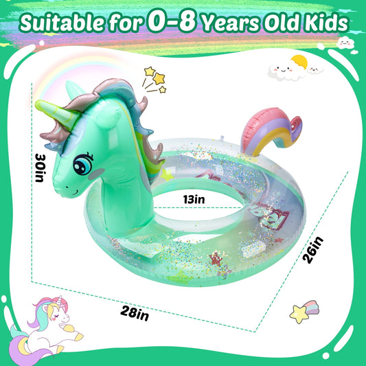 JoyStone Toddler Pool Floats, Water Swim Beach Floaties Toys Party Supplies,with Seat for Summer Beach Outdoor Children Infant Bath Toys for Toddler Kids 0-8 Years£¨Green)