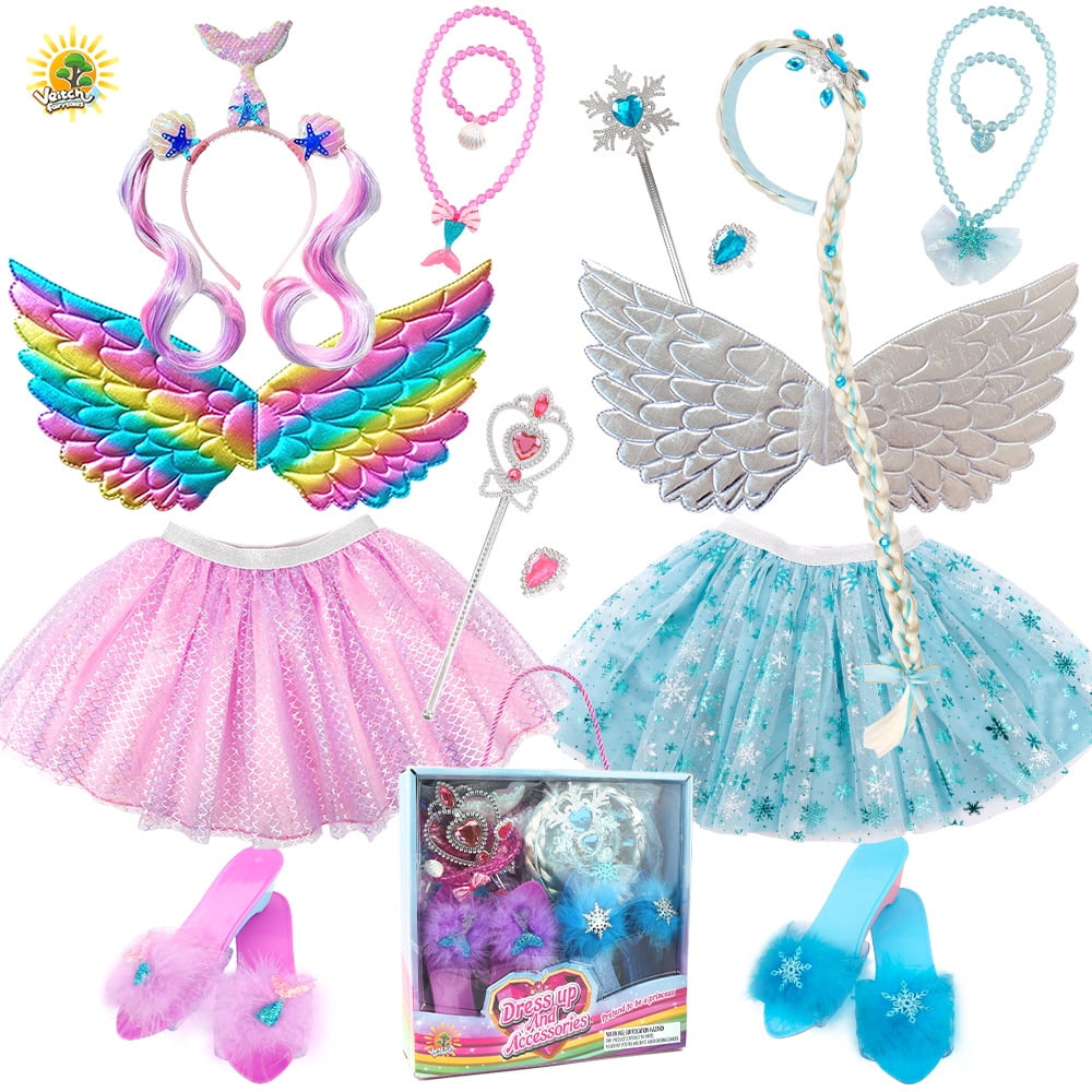 JoyStone 16 PCS Princess Dress Up Toys for Toddler Girls, Butterfly Wings, Presents Jewelry Toys for Toddler Girls 3-6 Years