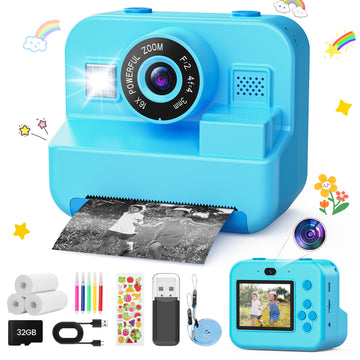 JoyStone Kids Camera Instant Print, Selfie Camera Gift for Girls and Boys Age 3-12