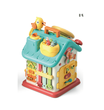 WonderStone 26-in-1 Montessori Busy House , Toddler Early Learning Activity Cube for 6 Months–3 Years Old