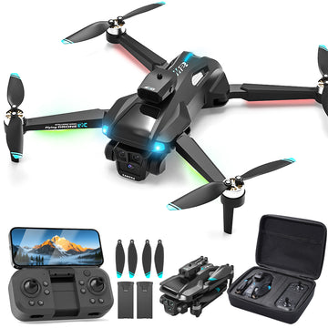 JoyStone FPV Drone with 4K HD Camera for Beginner, 720P Foldable RC Quadcopter with Brushless Motor, Optical Flow, 2 Batteries, Great Gift Toy for Kids Adults