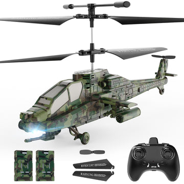 JoyStone 2.4GHz RC Helicopter for Kids, Remote Control Helicopter with Three Speed Modes, 30+ Min Flight Time, LED Lights & Altitude Hold, RC Toys for Boys Girls, Green