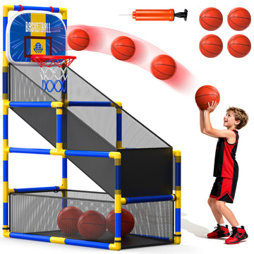 JoyStone Kids Basketball Hoop Arcade Game, Basketball Hoop Indoor Outdoor W/2 Balls, Basketball Game Toys Gifts for Boys and Girls