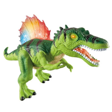 Wonderstone Remote Control Dinosaur Toys with Realistic Roaring Sound, Color Changing LED Lights on Back, Auto Demo & Combat Mode, Birthday Gifts Toys Ages 6 7 8+ Year Old Kids (Green)