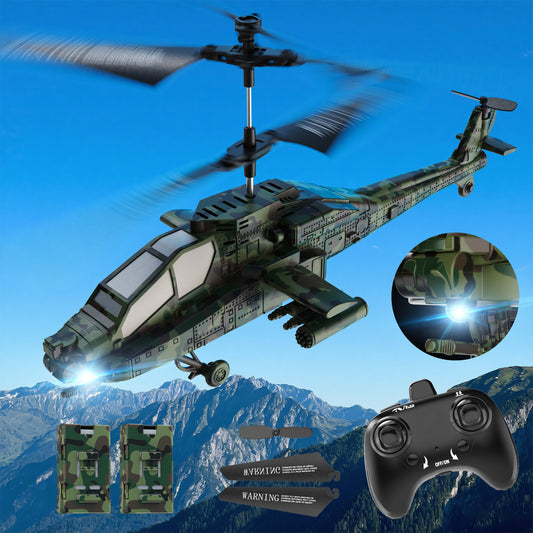 JoyStone 2.4GHz RC Helicopter for Kids, Remote Control Helicopter with Three Speed Modes, 30+ Min Flight Time, LED Lights & Altitude Hold, RC Toys for Boys Girls, Green