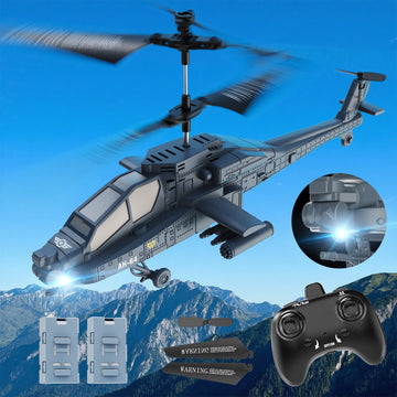 JoyStone 2.4GHz RC Helicopter for Kids, Remote Control Helicopter with Three Speed Modes, 30+ Min Flight Time, LED Lights & Altitude Hold, RC Toys for Boys Girls, Gray