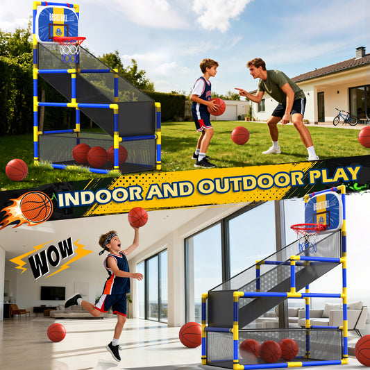 JoyStone Kids Basketball Hoop Arcade Game, Basketball Hoop Indoor Outdoor W/2 Balls, Basketball Game Toys Gifts for Boys and Girls