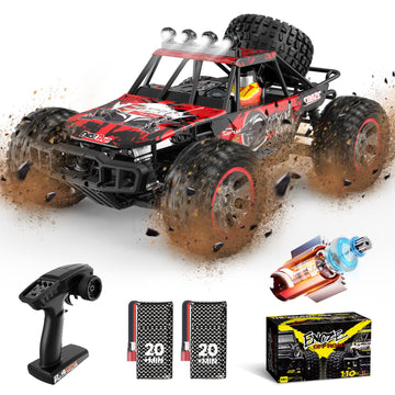 JoyStone RC Car 60KM/H High Speed Hobby Grade RC Car for Adults 4WD 1:18 Scale Brushless Motor All Terrain off Road Monster Truck 2 Batteries Gifts for Boys Outdoor Play Toys