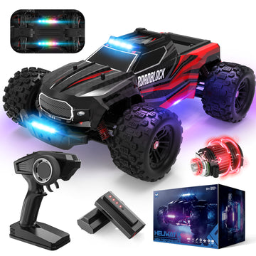 High Speed Remote Control Car 40+ KM/H for Adults 4WD Off Road RC Monster Truck 1:18 Scales 2.4GHz All Terrains Toy for Kids with 2 Batteries