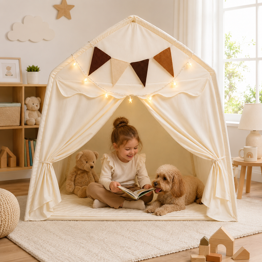 JoyStone Play Tent for Kids, Space Themed Pretend Playhouse, Pop Up Tent for Toddler Indoor and Outdoor Games