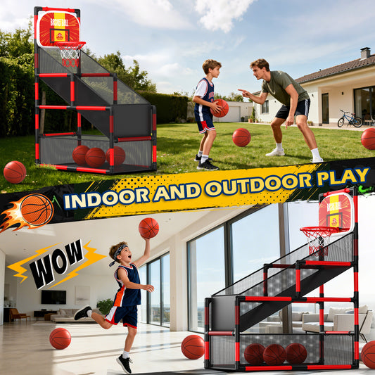JoyStone Kids Basketball Hoop Arcade Game, Basketball Hoop Indoor Outdoor W/2 Balls, Basketball Game Toys Gifts for Boys and Girls