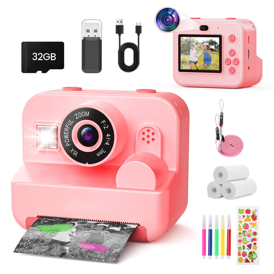 JoyStone Kids Camera Instant Print, Selfie Camera Gift for Girls and Boys Age 3-12