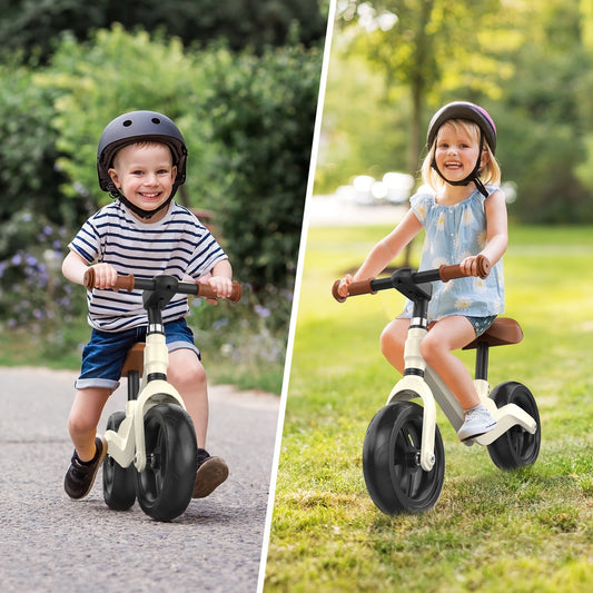 JoyStone Toddler Balance Bike Toys for 1-3 Years Old Boys Girls, Kids Training Balance Bike with Adjustable Handlebar and Seat, No Pedals Bike Gift for Kids, White