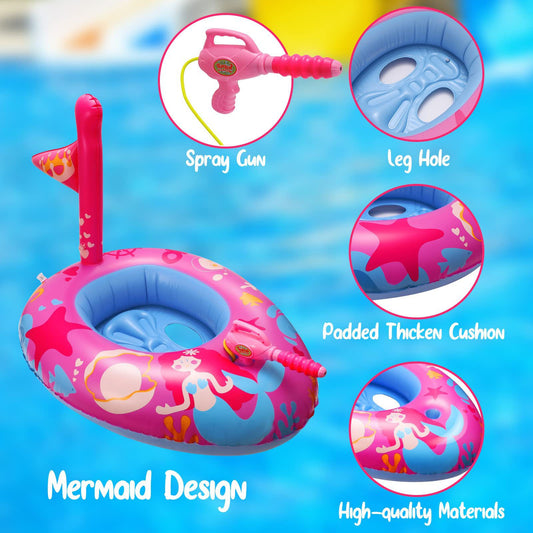 Pool Floats for Kids and Toddlers, Inflatable Pool Toys, Swimming Pool Toys for Toddlers 1-3, Outdoor Toys Boys and Girls for Aged 3-8 Years