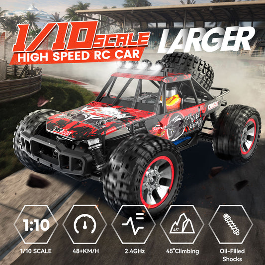 JoyStone RC Car 60KM/H High Speed Hobby Grade RC Car for Adults 4WD 1:18 Scale Brushless Motor All Terrain off Road Monster Truck 2 Batteries Gifts for Boys Outdoor Play Toys