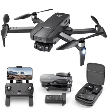 Holy Stone HS720R Drone with 4K EIS 3-Axis Gimbal Camera for Adults, GPS Auto Return, One-Key Takeoff, Brushless Motor, 5GHz Transmission 10000ft, Black