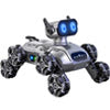 JoyStone Remote Control Robot Dog Toys for Kids, RC Stunt Robotic Dogs with LED Eyes/Music/Light/Spray, Robot Toys for kids Boys, Grey