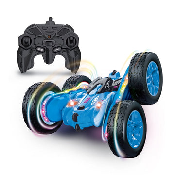 JoyStone Remote Control Car, Double-Sided Driving RC Stunt Cars, Upgraded Strip Lights and Headlights Car Toys, 360¡ã Spin 4WD Off-Road Car with Spary for Boys Girls