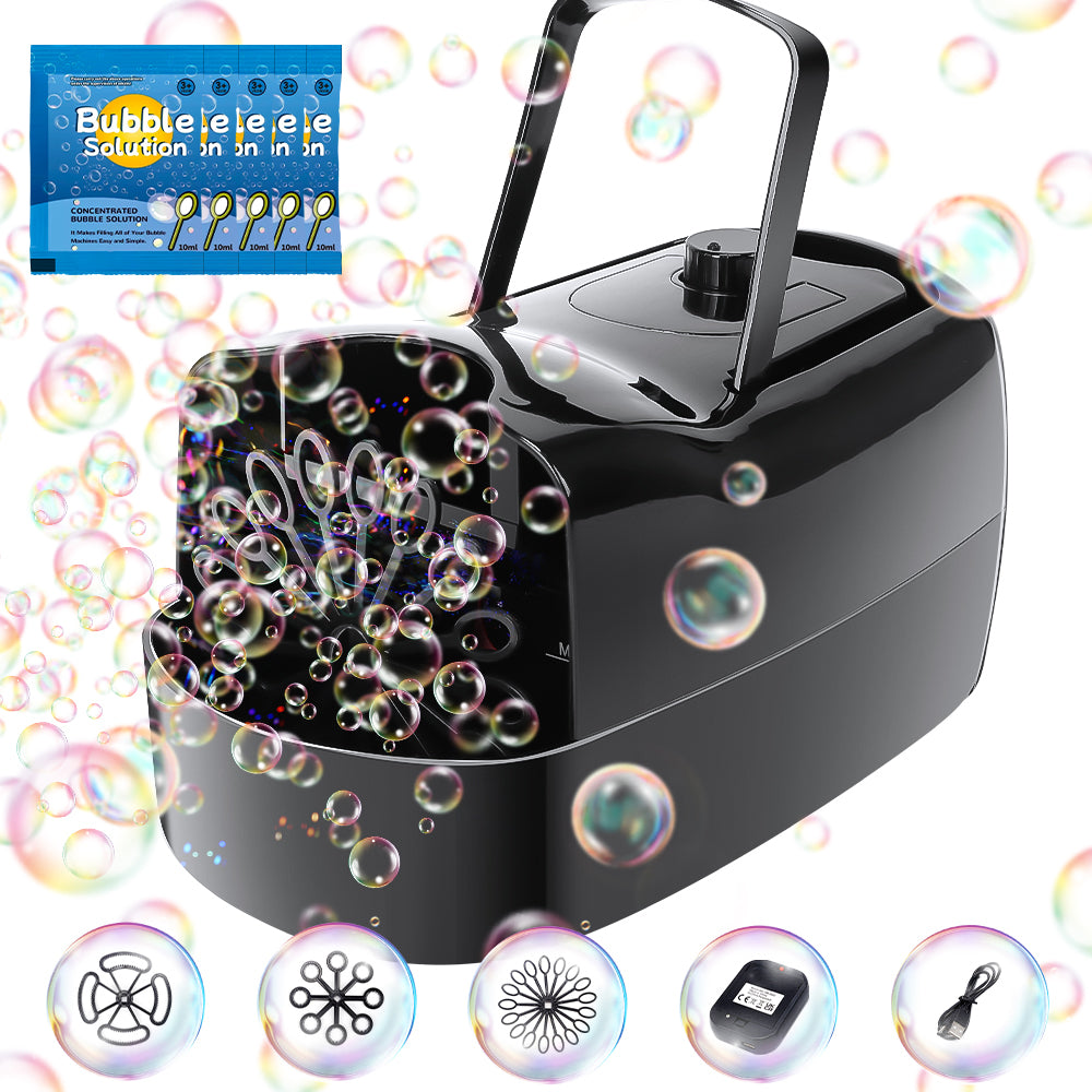 JoyStone Bubble Automatic Bubble Blowing Machine , 10,000+ Bubbles Per Minute, Bubble Toy for Indoor and Outdoor Birthday Parties