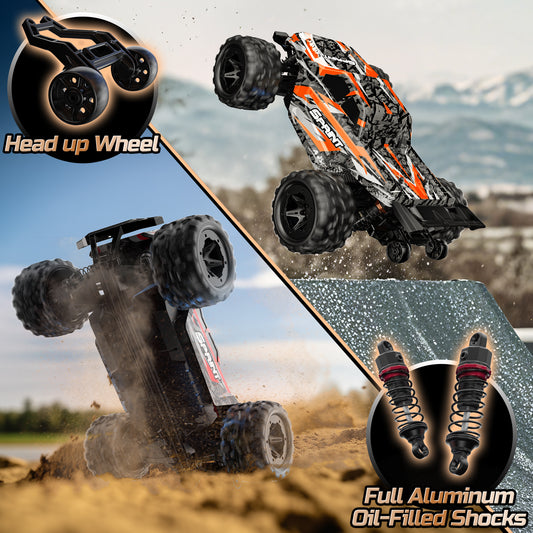 JoyStone 1/16 RC Car, Fast Remote Control Car 35+ MPH, 4WD off Road RC Truck Vehicle with 2 Batteries & 2 Shells, Gifts for Adult and Boys