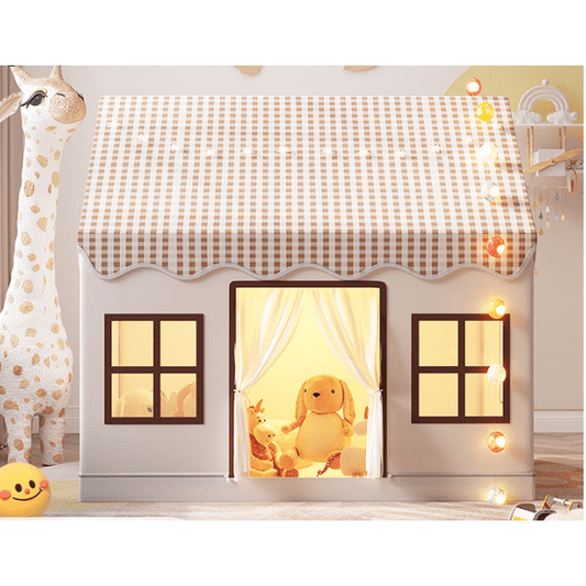 JoyStone Kids Play Tent, Toddler Tent with Star Light, Bunting Flag, Large Kids Playhouse for Indoor Outdoor, Toy Gift for Boys Girls, 51" x 49"x37"