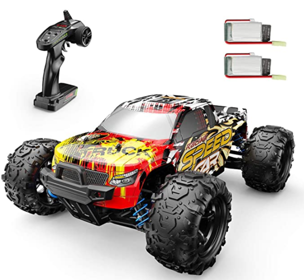 High Speed Remote Control Car 40+ KM/H for Adults 4WD Off Road RC Monster Truck 1:18 Scales 2.4GHz All Terrains Toy for Kids with 2 Batteries