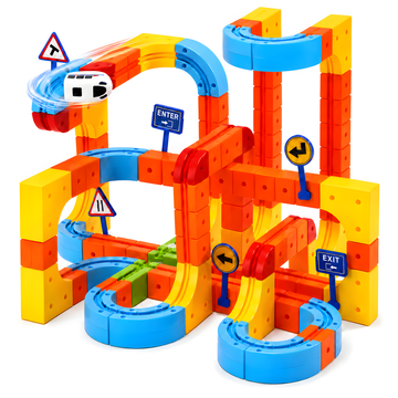 146 PCS Anti-Gravity 3D Track Car Toy Set, Large Flexible Race Track, DIY STEM Building Toy for Kids Ages 3-8