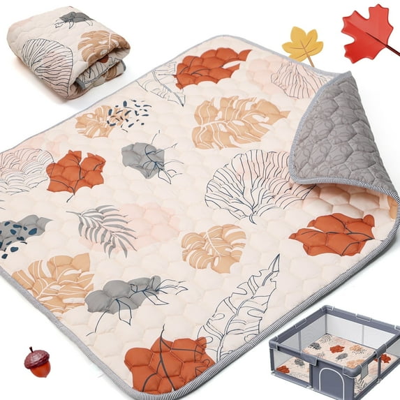 JoyStone Baby Play Mat, 50" X 50" Playpen Mat, Thick One-Piece Crawling Mat for Playpen, Odorless Soft Floor Mat, Anti-Slip Activity Playmats for Babies,Toddlers, Infants