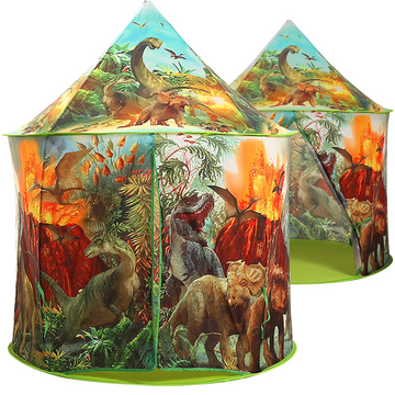 JoyStone Dinosaur Kids Play Tent, Discovery Dinosaur Pop-Up Playhouse, Indoor Outdoor Camping Tent for Toddlers Boys Girls