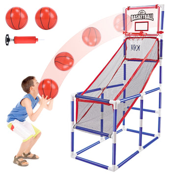 JoyStone Kids Basketball Hoop Arcade Game, Basketball Hoop Indoor Outdoor W/4 Balls, Basketball Game Toys Gifts for Boys and Girls (2 Balls)