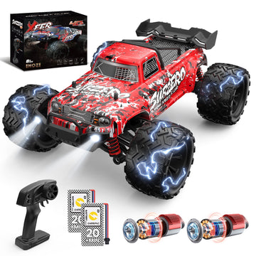 JoyStone RC Car 40+ KM/H High Speed Remote Control Car for Adults, 1:16 Scale 4WD All Terrain Off-Road RC Monster Truck with Dual Powerful Motors,2 Batteries