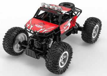 JoyStone RC Cars Remote Control Car 1:14 Off Road Monster Truck,Metal Shell 4WD Dual Motors LED Headlight Rock Crawler, with 2 Batteries for 90 Min Play,Boy Adult Gifts(Red)