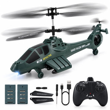 JoyStone RC Helicopter for Kids and Adults, 2.4GHz Remote Control Helicopter with 2 Batteries, 26 Min Flight, Altitude Hold, One-Key Takeoff, LED Light, Indoor Flying Toy Gift for Boys