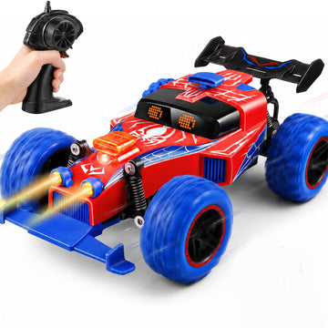 JoyStone Remote Control Car for Kids, RC Truck 2.4GHz Off-Road Monster Truck with LED Lights, 2 Batteries, RC Toy Car for Boys Girls
