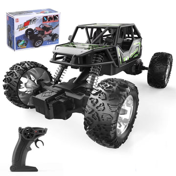JoyStone Remote Control Truck W/Metal Shell, 60+ Mins, 2.4G, RC Cars Crawler for Boys, Monster Trucks, Toy Vehicle Car Gift for Kids Adults Girls,Green
