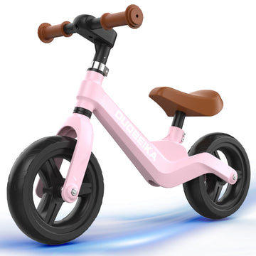 JoysStone 8 Inch Kids Balance Bike for 1-3 Years Old Boys Girls, kids balance bike with Adjustable Handlebar and Seat, Birthday Gifts for Girls & Boys, Pink