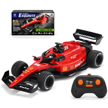 WeFone 1:22 RC Formula Race Car for Kids, Alloy Remote Control Car with Mist Spray, LED Lights, 2.4GHz Controller, Auto Demo, 20-Min Playtime, Toy Gift for Boys & Girls Ages 6+