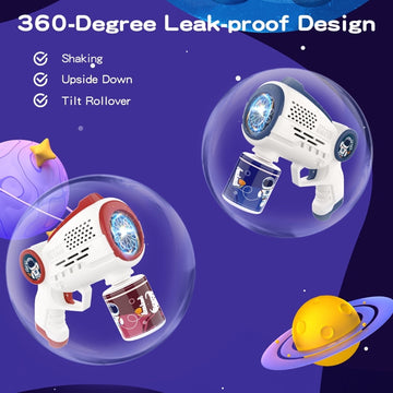 Bubble Gun Machine with Refill, Gifts for Kids Toddlers