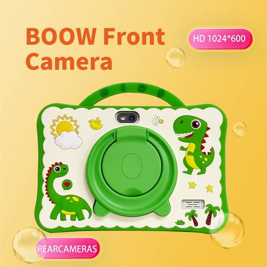 JoyStone Dinosaur Kids Tablet 7 inch Android 13, 4GB(2+2) RAM 32GB ROM, Parental Control, WiFi Bluetooth, Dual Camera, HD Display, Learning Toddler Tablet with Case, Green