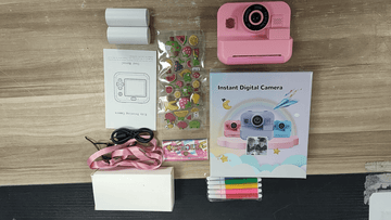 JoyStone Kids Camera Instant Print with 32G TF Card, Gift for Girls and Boys Aged 3-12, Blue