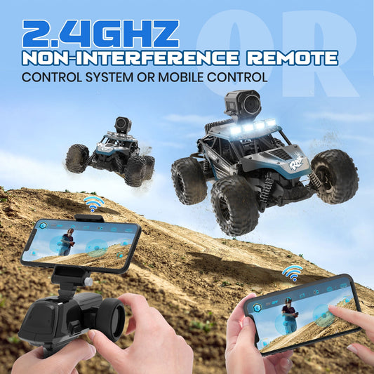 RC Cars High Speed Remote Control Car with 1080P HD Camera, 1:16 Scales 4WD Off Road Monster RC Truck Toy Gifts for Kids & Adults