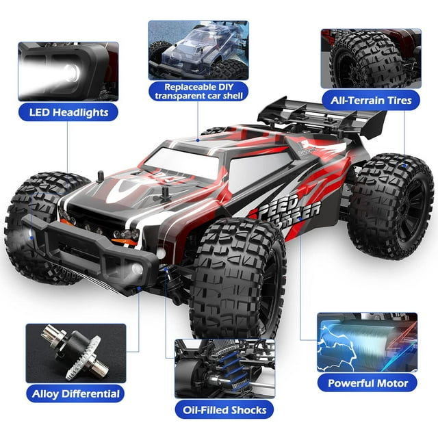 Hobby Grade Rc Vehicles 1:10 Scale High Speed RC Cars, 50+ KM/H Hobby Grade 4WD Off Road Monst