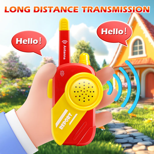 JoyStone Kids Walkie Talkies 2 Packs, Clear Sound Indoor Outdoor Toy for Boys Girls 3-12 Years Old Kids Gifts