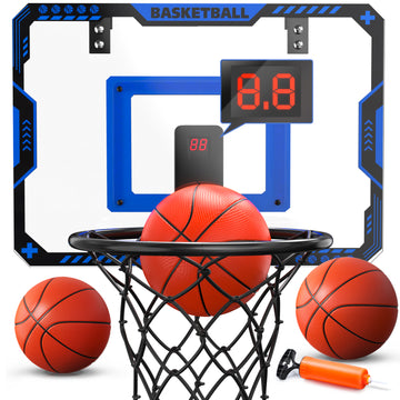 JoyStone Kids Basketball Toy, Over The Door Mini Basketball Hoops, Wall Room Basketball Hoop for Indoor Outdoor with 3 Balls, Kids Basketball Hoops for Toddler Boys Girls 3-10 Year