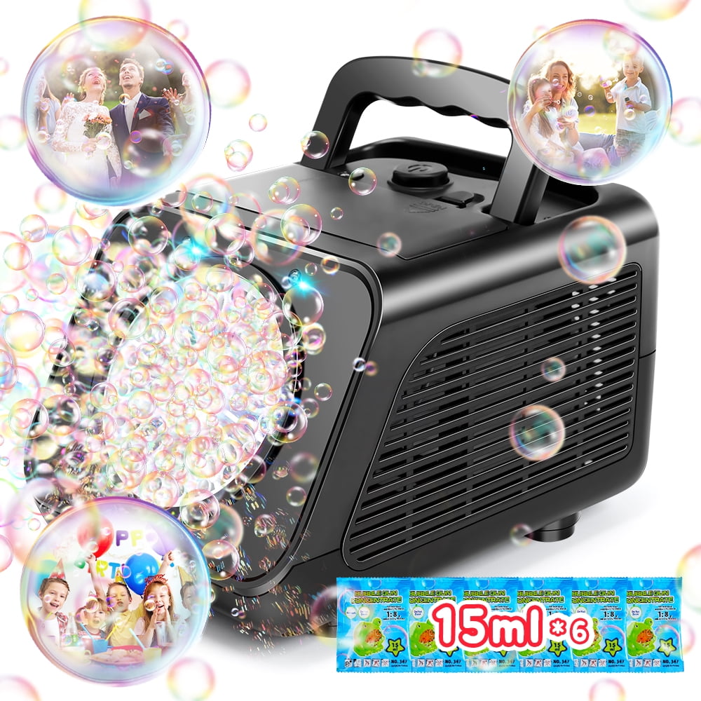 JoyStone Bubble Machine for Kids,20000+ Bubbles Per Minute, Portable Bubble Machine for Kids and Toddler with 2 Speed Levels, Outdoor Toys for Parties, Birthday, Wedding, Christmas